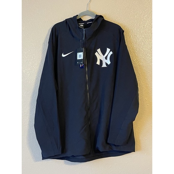 Men's‎ 2XL NWT New York Yankees Nike Authentic Collection Full Zip Jacket Navy